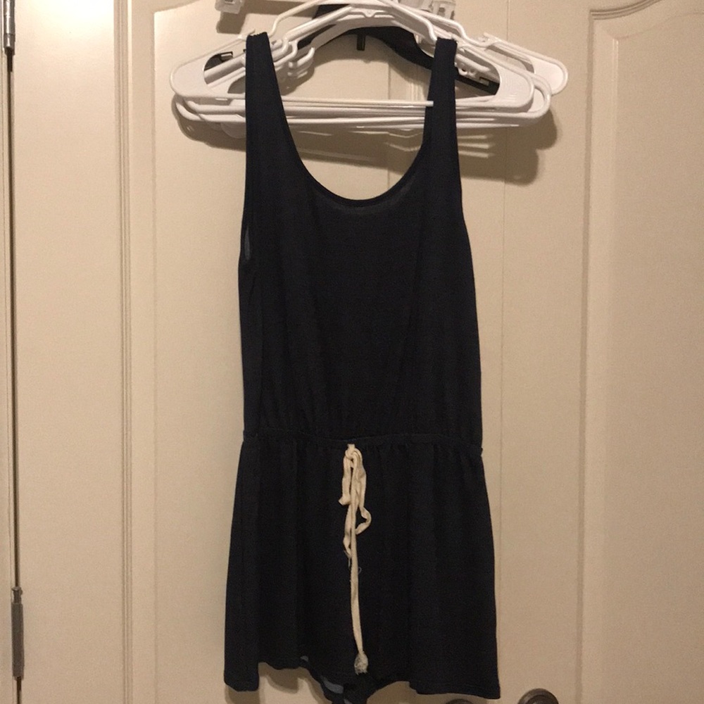 Navy Romper